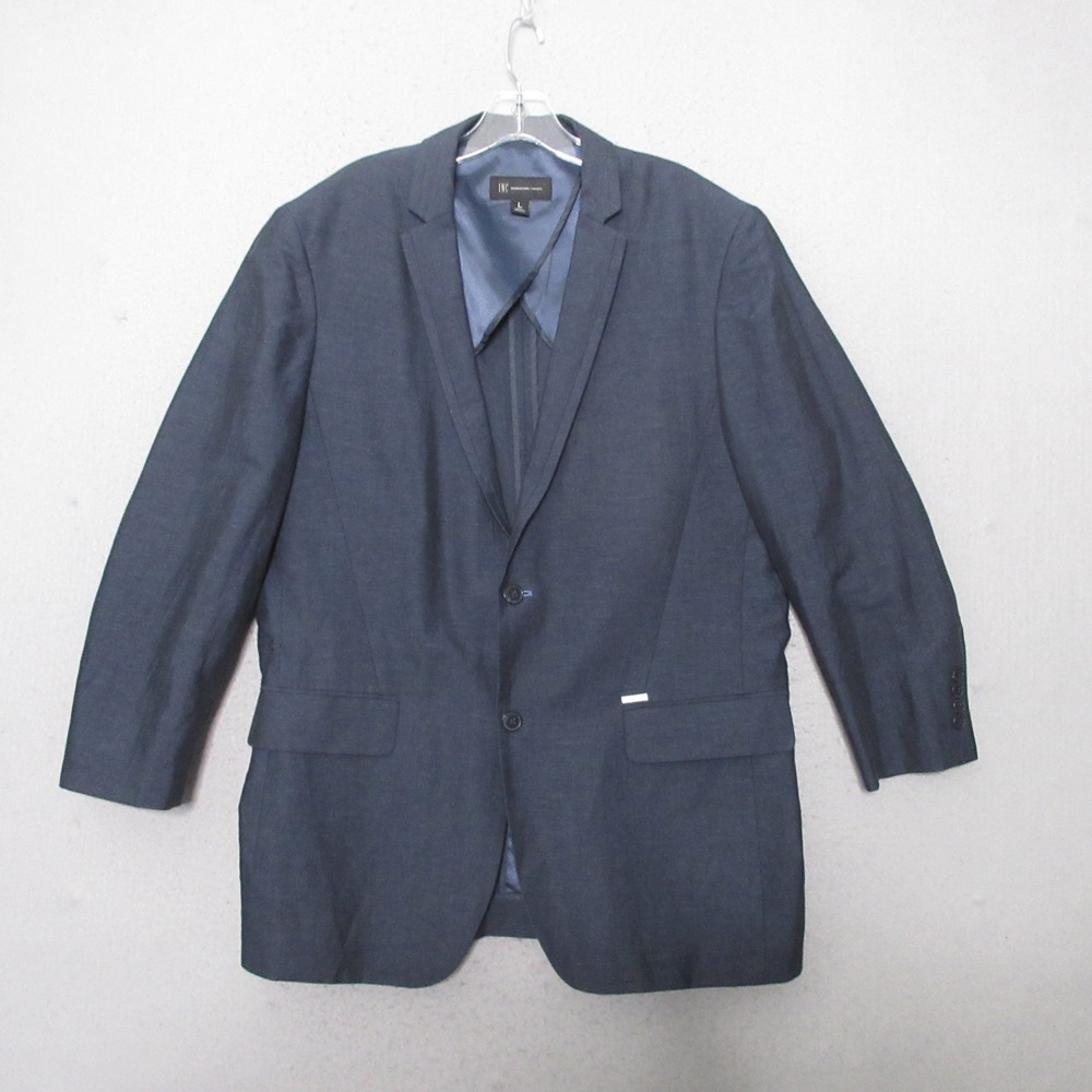 INC Blazer Men Blue Linen Cotton‎ Coastal Lightweight Breathable Summer Spring
